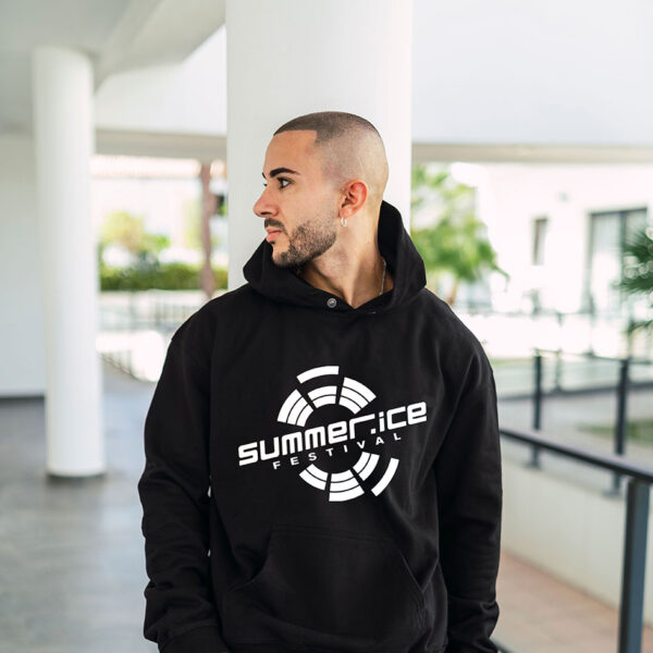 Hoodie weiss - Summer Ice Festivals (unisex) – Bild 2